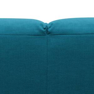 Canapé panoramique Hudson I Tissu Tissu Anda II : Turquoise - Méridienne courte à droite (vue de face)