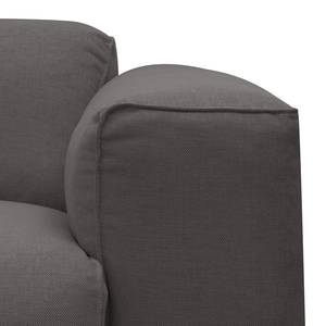 Wohnlandschaft Hudson I Webstoff Webstoff Anda II: Anthrazit - Longchair davorstehend rechts