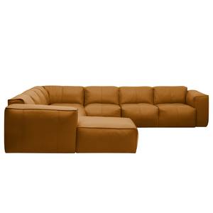 Wohnlandschaft Hudson II Echtleder Echtleder Neka: Cognac - Longchair davorstehend links