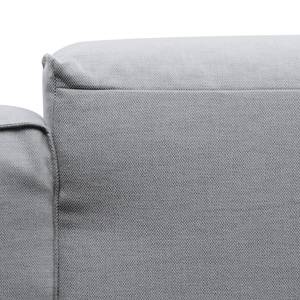 Canapé panoramique Hudson II Tissu Tissu Milan : Gris clair - Méridienne courte à gauche (vue de face)