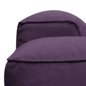 Wohnlandschaft Hudson II Webstoff Webstoff Anda II: Violett - Longchair davorstehend links