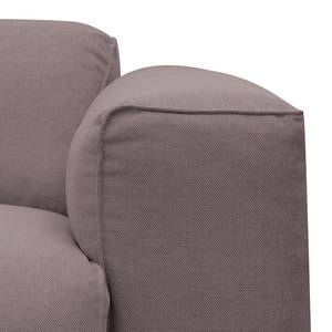 Wohnlandschaft Hudson II Webstoff Webstoff Milan: Grau-Braun - Longchair davorstehend rechts