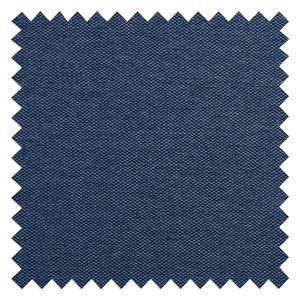 Wohnlandschaft HUDSON Webstoff Anda II: Blau - Longchair davorstehend links / Ottomane rechts