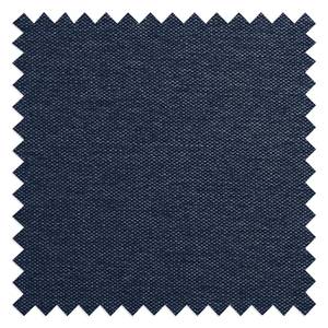Canapé panoramique HUDSON Tissu Milan : Bleu foncé - Méridienne courte à droite / longue à gauche (vue de face)