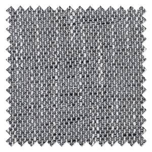Hoekbank Huelva (met slaapfunctie) kunstleer/geweven stof wit/grijs longchair aan beide zijden monteerbaar