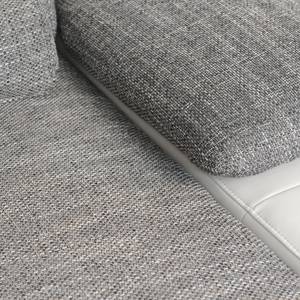 Canapé panoramique convertible Infinity Imitation cuir / Tissu - Blanc / Gris