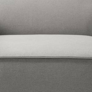 Canapé panoramique KINX Tissu - Tissu Osta: Marron gris - Méridienne courte à gauche / longue à droite (vue de face)