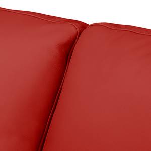 Canapé panoramique Laureto II Cuir véritable - Rouge