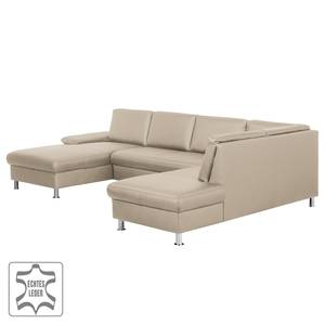 Wohnlandschaft Monreale Echtleder Beige - Echtleder - 324 x 85 x 207 cm