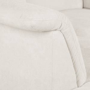 Canapé panoramique Palmerston Tissu - Crème - Méridienne courte à droite / longue à gauche (vue de face)