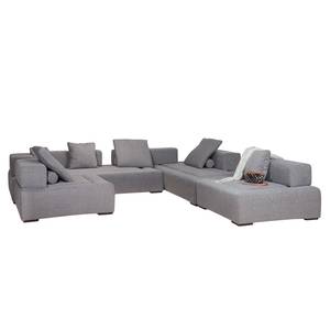 Modulares Sofa Roxbury V Webstoff Stoff Kiara: Grau - Breite: 330 cm