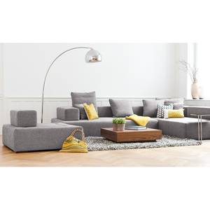 Modulares Sofa Roxbury V Webstoff Stoff Kiara: Grau - Breite: 330 cm