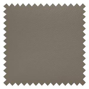 Wohnlandschaft Saltia Echtleder Taupe - Longchair davorstehend rechts / Ottomane links - Keine Funktion