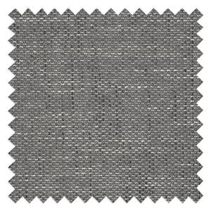 Canapé panoramique Sasino (convertible) Imitation cuir / Tissu structuré - Méridienne longue / courte à monter à gauche ou à droite - Noir / Gris