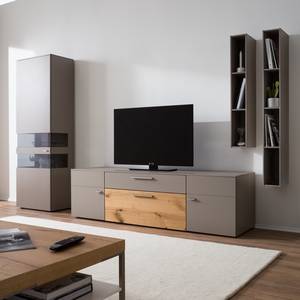 Tv-meubel Anzio I Mat fango/Balkeneikenhout