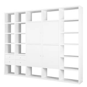 Ensemble meuble TV Empire III Blanc - 4 portes / 4 tiroirs