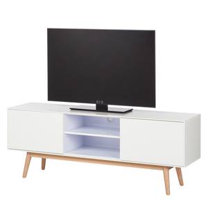 Ensemble meubles TV LINDHOLM - 4 élém. A Blanc mat