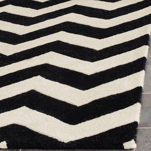 Tapis en laine Bern Laine - Noir / Crème - 200 x 300 cm
