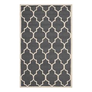 Tapis en laine Everly Laine - Gris / Sable - 120 x 180 cm