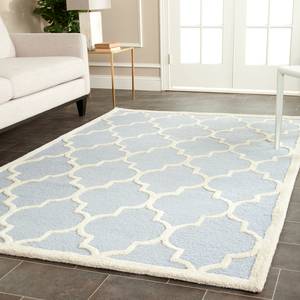 Wollen vloerkleed Everly wol - Pastelblauw - 160 x 230 cm