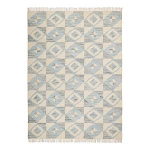 Wollen tapijt Lolland textielmix - blauw - 160x230cm