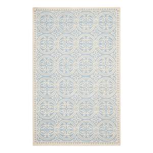 Wollteppich Marina Wolle - Pastellblau - 200 x 300 cm