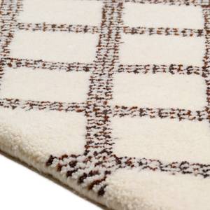 Tapis en laine Marmoucha Laine - Marron / Blanc - 170 x 240 cm