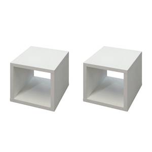 Étagères cubes Konstanz (lot de 2) Blanc mat