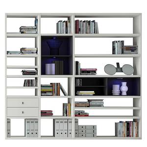 Etagère XL Emporior l.A Blanc / Noir - Blanc / Noir - Avec éclairage