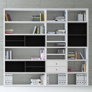 Etagère XL Emporior l.B Blanc / Noir - Blanc / Noir - Sans éclairage