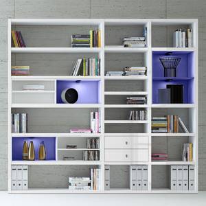 Etagère XL Emporior l.B Blanc - Blanc brillant / Blanc - Avec éclairage