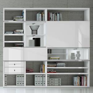 Etagère XL Emporior I.C Blanc brillant - Avec éclairage