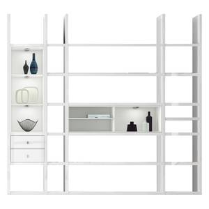 Etagère XL Emporior IIl.A Blanc - Blanc brillant / Blanc - Avec éclairage