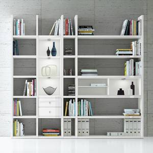 Etagère XL Emporior IIl.B Blanc - Blanc brillant / Blanc - Avec éclairage