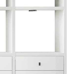 Etagère XL Emporior VI Blanc - Blanc brillant - Avec éclairage