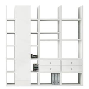 Etagère XL Emporior VII Blanc - Blanc brillant - Sans éclairage