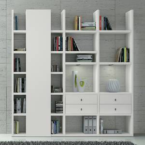 Etagère XL Emporior VII Blanc - Blanc - Avec éclairage