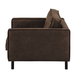 Fauteuil XL FORT DODGE Aspect cuir vieilli - Microfibre Yaka: Marron