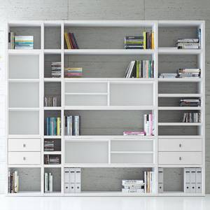 Etagère XXL Emporior IV.A Blanc - Blanc crème - Sans éclairage