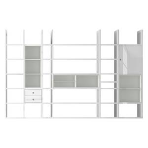 Etagère XXL Emporior V.A Blanc - Blanc brillant / Blanc - Sans éclairage