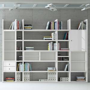 Etagère XXL Emporior V.I Blanc - Blanc brillant / Blanc - Sans éclairage