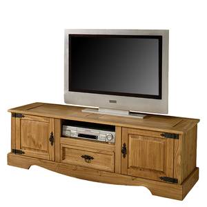 Tv-meubel Zacateca II massief grenenhout - antiek
