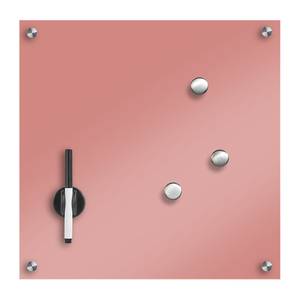 Memobord Leuca glas/roestvrij staal - Roze