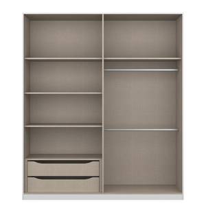 Armoire portes battantes KiYDOO Landhaus II - Blanc alpin - 181 x 210 cm