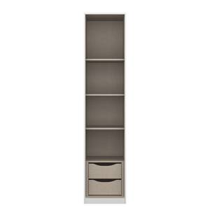 Drehtürenschrank KiYDOO V Hochglanz Weiß / Alpinweiß - 47 x 210 cm - 1 Tür - Comfort