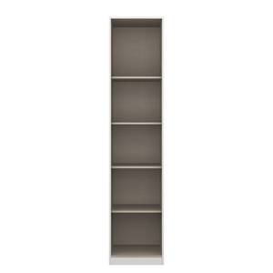 Drehtürenschrank KiYDOO V Hochglanz Weiß / Eiche Stirling Dekor - 47 x 197 cm - 1 Tür - Classic