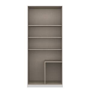 Drehtürenschrank KiYDOO II Weiß / Eiche Stirling Dekor - 91 x 210 cm - 2 Türen - Comfort