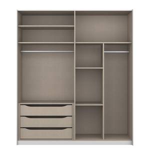 Armoire KiYDOO Landhaus II Blanc alpin - 181 x 210 cm - 2 porte - Confort