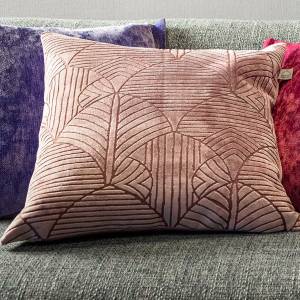 Kissenbezug Yola Pink - Textil - 45 x 45 x 45 cm