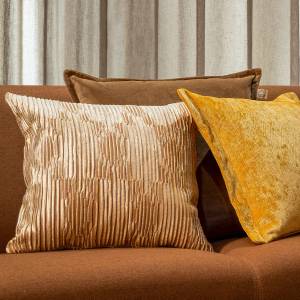 Dekokissen Clemence Beige - Textil - 45 x 45 x 45 cm